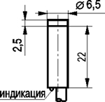 Габариты ISN HS0B-31N-2,5-L